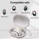 Headphones Carrying Case, Khaki | Compatible with Beats Studio Pro, Solo 4, Studio 3, Solo 3, Solo 2 Over-Ear Headphones