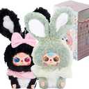 Baby Three Lily Rabbit Town Series 2 Plush Blind Box 1Pc (1 of 12 Possible Styles) Kawaii Cute Blind Box Figures, Random Design Action Figures Collectible Toys Home Decorations