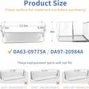 Upgraded DA63-09775A DA97-20984A Refrigerator Door Bin (Right Side)