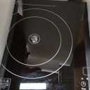 VBGK Electric Cooktop, 1800W Single Burner Induction Cooktop with 9 Power Levels, Timer and Knob Control, 110-120V