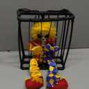 MGparty Halloween Screaming Animated Decorations Halloween Decor Prop with Motion Sensor Scary Skull Cage Prisoner Spooky Hanging Ghost Light Up Eyes