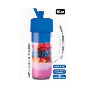 Hy-Impact Better Blender - Personal with handle and straw - 16oz. USB Rechargeable