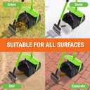 Pupzle Dog Pooper Scooper with Bag Attachment, 40" Long Handle Pooper Scooper for Large Dogs, Dog Poop Scoop for Yard, Large Capacity Swivel Bin and Rake, Lavender Scented Bags (Green)