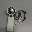 Upgraded Portable Handheld Fan with 60F Ice Cooling, Up tp 12Hrs Hand Held Portables Fans, 5 Speed 25550RPM Powerful Portable Fan Handheld, Hand/Neck/Desk Fan 3 IN 1(Green)