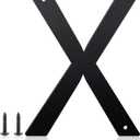 12 Inch House Numbers and Metal Letters for Outdoor Signs, House Numbers for Outside, Aluminum Address Letters and Numbers for Door, Mailbox, Garden, Perfect for Home or Office (Letter X)