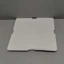 JCD 6Pcs Multi-Layer cake boxLarge Cake PET Clear Box, 10" X 10" X 9" with ribbon and pre-folded lid, for 8" cake packing , baking cookie display, Carry Tall Layer box (White Lid, 10*10*9inch/6Pcs)