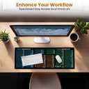 Word/PPT/Excel Shortcuts Mouse Pad - Extended XL Office Keyboard Mat, Excel Mouse Pad Shortcuts, Stitched Edges | Non-Slip Base Excel Cheat Sheet Desk Pad (31.5x11.8) Inch