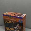 Nostalgia Taco Tuesday Electric Churro Maker  Nonstick, 6-Slot Dual Cooking Plates for Homemade Churros and Cinnamon Pasties  Yellow and Red