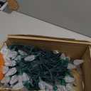 C9-Christmas-Lights-Outdoor,88FT 110LED String Lights with 8 Lighting Mode, Waterproof Connectable UL Certified Warm White C9-Led-Christmas-Light-Decorations for House Yard Patio Roof Garden Decor