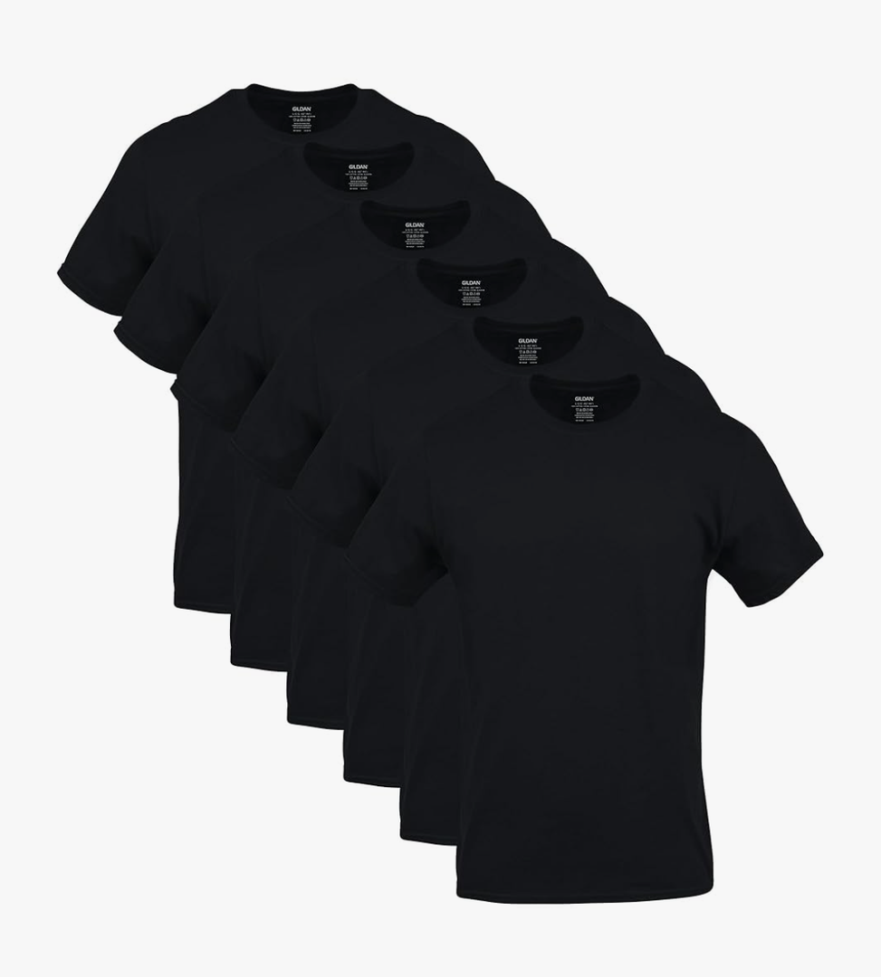 Gildan Men's Crew T-Shirts, Multipack, Style G1100, Pack of 6 XL