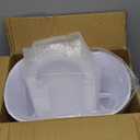 5 Gallon Bathroom Trash Can with Lid, Automatic Motion Sensor White Trash Can, Touchless Slim Waterproof Garbage Bin for Kitchen, Bedroom, Office, And Bathroom