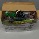 Dinosaur Toys, Create A Dinosaur World Road Race,Flexible Track Playset and 2 pcs Cool Dinosaur car for 3 4 5 6 Year & Up Old boy Girls Best Gift (Green)