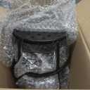 CADANI Iron Hanging Plant Holder Over The Rail Metal Fence Planters, Hanging Bucket Flower Pot Holder for Patio Balcony Outdoor Plants - Pack of 6 (Black)