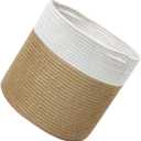 Woven Flower Basket Rattan Plant Hanger Indoor Decorative Storage Basket (20X20CM, Assorted Color)