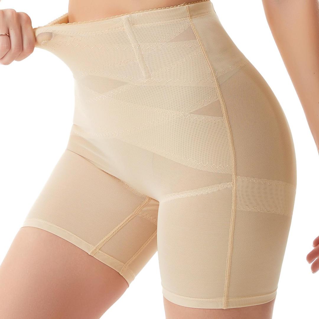 Shapewear Tummy Control,Butt Lifting Shapewear,Body Shaper for Women,Women's Shapewear Thigh Slimmer (Beige, M)