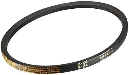 uxcell A24 Drive V-Belts 24" Inner Length 13mm Width 8mm Thick JIS Standard A-Section Rubber Drive Industrial Transmission Belt