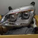 Fit for 2011-2023 Peterbilt 579 587 Class 8 Truck LED Headlight Headlamp Chrome Housing Assembly Replacement Pair/Set
