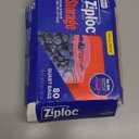 Ziploc Quart Food Storage Bags, Stay Open Design with Stand-Up Bottom, Easy to Fill, 80 Count