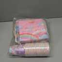birthday Party Supplies Kit for 24 Guests - for Unicorn Birthday Decorations, Includes Dinner & Dessert Plates, Napkins, Cups, Banner and Tablecloth for Unicorn 1st Birthday Party Decorations
