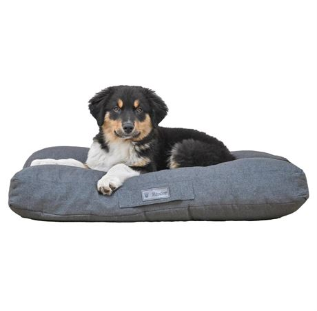 MaxCor Medium Rectangular Anthracite Memory Foam Dog Cushion - Waterproof and Relaxing - Relieves and Preserves Joints - Easy to Carry - Does Not Deform and Machine Washable