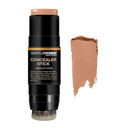 Concealer Stick with Brush for Men - Eraser Dark Circles - Men’s Multi-Use Concealer - Dual Sided Full Coverage with Soft Brush- Buildable Coverage Makeup - All Skin Type - (Medium Dark)