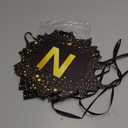 Fecedy Black Gold Happy New Year Banner for New year Party Decorations