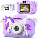 Kids Camera Toy, masterbee Children Camera Toys for Kid Age 3-12, Christmas/Birthday Gifts for Girls, 1080P HD Video Kids Digital Camera, Gift for 3 4 5 6 7 8 9 10 11 12 Year Old Girl (Purple)