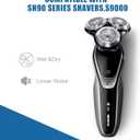 SH90 Replacement Heads Compatible with Philips Norelco Shavers Series 9000, New Version of Metal Wheel Buckle and Upgrade Double-Layer Precision Replacement Blades(3 Pack)