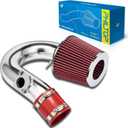 PHILTOP 2.75" Cold Air Intake Kit System Compatible with Toyota Celica 2000-2005 1.8L, High Performance, Red