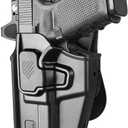 Universal OWB Holster for Glock/S&W/Sig/Springfield/CZ/Beretta/Taurus/Canik/FN/ 1911/Walther, Fits 100+ Pistols for Full Size & Compact Pistols, Index Finger Release, Adjustable Cant, Right/Left