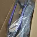 3 Wheel Walkers for Seniors, Foldable Rollator Walker with Tray & Large Storage Bag, 10" Big Wheel for All Terrain, 350 lb Weight Capacity, Purple