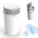 Pet Trash Can| Dog Waste Disposal System for Outdoor and Indoor Odor Control | Dog Poop Trash can | Includes 4 Square Refill Bag