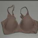 Women's Deep V Wireless Bra No Underwire Seamless Comfort Support T-shirt Push Up Bralette for Everyday/Sleep XL