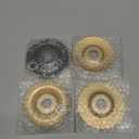 4 PCs Wood Carving Disc Set, for 4" or 4 1/2" Angle Grinder with 5/8" Arbor Grinding Wheel Shaping Disc for Wood Cutting Grinder Cutting Wheel Attachments(Gold+Black)