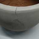 Kante 11.8" Dia Round Concrete Planter, Outdoor/Indoor Large Bowl Plant Pots with Drainage Hole and Rubber Plug for Garden Patio Balcony Home, Weathered Concrete