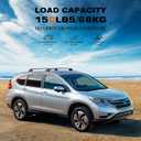 Wonderdriver Roof Rack Cross Bars Fit for Honda CRV CR-V 2012 2013 2014 2015 2016 with Side Rails, Aluminum Roof Rails Crossbars cargo bars Canoe Bike Kayak Car Snowboard Rooftop Cargo Carrier Luggage