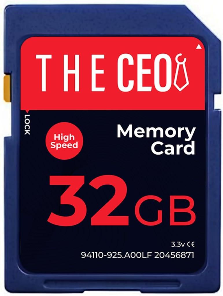 THE CEO TF Memory Card Ultra SDHC UHS-I 90MB/s - High-Speed & Reliable Camera Card - Class 10 for Fast Read/Write Ideal for Full HD Video & Photography Get a Durable 32GB SD Card for Long-Term Storage (Blue)