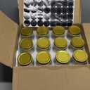 CycleMore 24 Pcs 8oz Clear Glass Mason Jars With Regular Silver Separable Lids, 250ml Round Spice Canning Jars for Honey, Jam, Herb, Wedding Favors, Kitchen Storage, DIY Souvenir