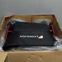 Foldable Rollator Walker with Seat for Seniors & Adults Lightweight 2-in-1 Walker and Wheelchair Combo Adjustable Handle Height Transport Chair with Brakes 300 lbs Weight Capacity (Red Hd-all Terrain(10" Front and 8" Rear Wheels))