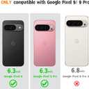 GUSTAVE Magnetic Stand for Google Pixel 9 Case [Fit for MagSafe] [360Rotatable Stand] [Built-in Tempered Glass Screen Protector] Full-Body Shockproof Military-Grade Protective Case Black