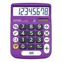 CATIGA Desktop Calculator 8 Digit with Solar Power and Easy to Read LCD Display, Big Buttons, for Home, Office, School, Class and Business, 4 Function Small Basic Calculators for Desk, CD-8185