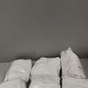 sancua White Round Tablecloth 132 Inch Diameter, 6 Pack - Circle Polyester Fabric Table Cloth for Wedding Party Reception Banquet Birthday, Washable Formal Table Cover (Fit 54-96 Inch Tables)