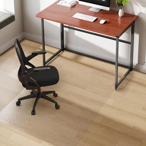 Clear Chair Mat, 36" x 36" Office Chair Mat for Hard Floors, Vinyl Floor Mat for Home Office Kichen Living Room, Clear