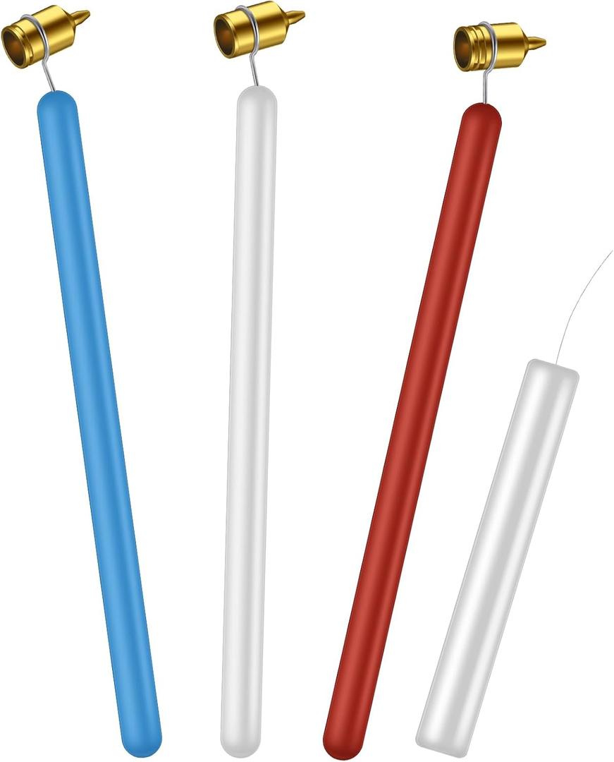 Leriton Set of 3 Pysanky Supplies Kistka Tool 0.3mm 0.4mm 0.5mm Ukrainian Easter Egg Decorating Kit Detailing Fine Brass Tip Hot Wax Pen Art Fluid Painting Pen Touch up Paint Applicator