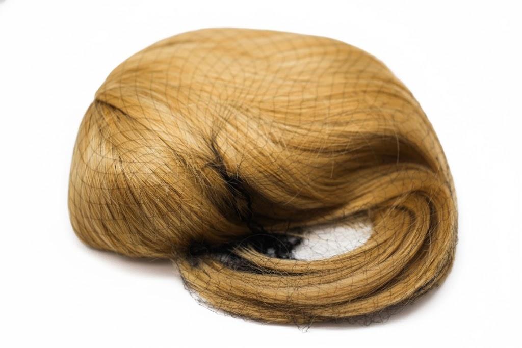 16" Blond Wig And Wig Cap Authentic Human Hair