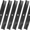 601124 High Lift Blades for 54" Deck, 797696 Mower Blades Compatible with Hu-stler Raptor SD, Fastrak, Super Z Series Lawn Mower, Replaces 601012, 601013, 602416, 797704, 797712, 6 Pack