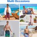 Mens Swim Trunks with Compression Liner, Magic Mushrooms Skulls Men Bathing Suit Swimming Trunks 9 inch inseam Board Shorts Men's Swimwear, 4 Way Stretch Beach Shorts Quick Dry Swimsuits (M)