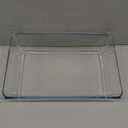 Deep Clear Glass Baking Dish, Rectangular Tempered Glass Baking Pan, The Largest casserole dish. -5.4 Liter