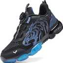 Kids Sneakers Boys Girls Running Tennis Shoes Athletic Sports Casual (7 Big Kid, Black/Royal Blue-8160-1) Size 40