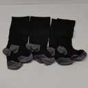 Doctor's Select 3 Pairs Plus Size Compression Socks Wide Calf - Up to 6XL | 20-30 mmHg Extra Wide Calf Compression Socks Women | Black